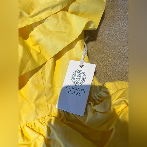 NWT YELLOW RUFFLE SOFIE MINI DRESS - Picture 2 of 2